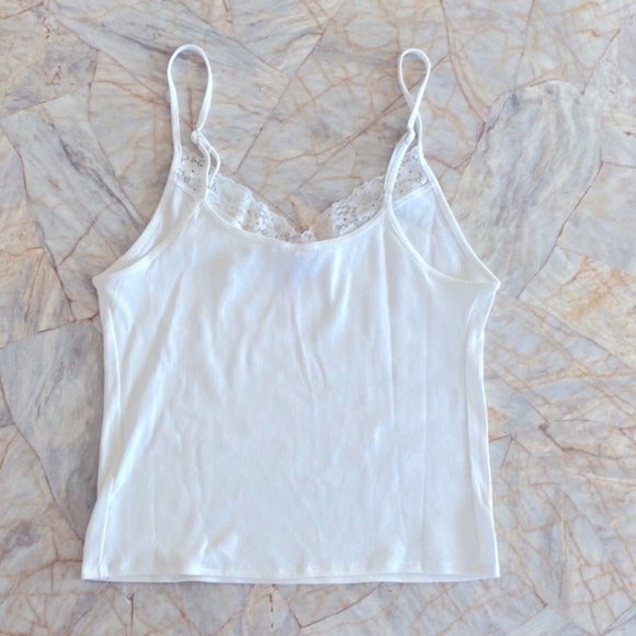 NEW Victoria Secret Very Sexy Lace Cotton Cami  White medium - Picture 3 of 6